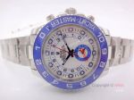 Rolex Yachtmaster II White Face Blue Ceramic Bezel Automatic Watch 44mm